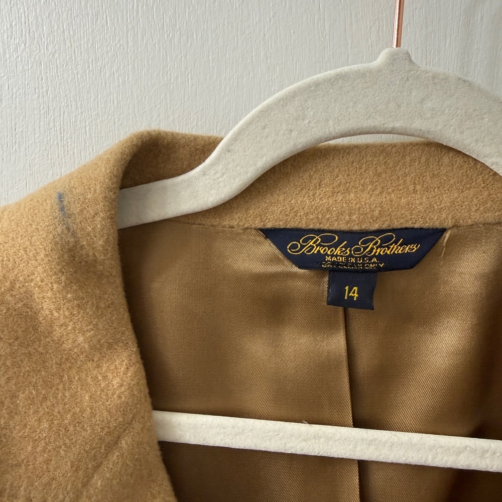 Brooks Brothers 100% Camelhair Women's Blazer (14) - Picture 3 of 4